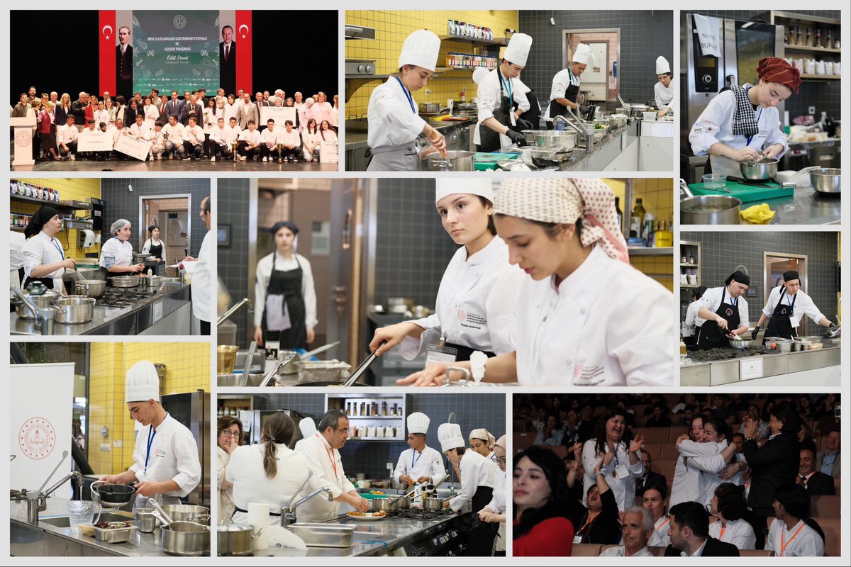 tcmeb's tweet photo. “MEB Uluslararası Gastronomi Festivali ve Aşçılık Yarışması”nın Ödül Töreni, İstanbul’da Yapıldı

Millî Eğitim Bakanı @Yusuf__Tekin, ödül törenine gönderdiği video mesajında “Yarışmaya katılan tüm öğrencilerimizi, danışman öğretmenlerimizi ve bu başarıya katkı sunan herkesi gönülden tebrik ediyorum. Gençlerimizin ortaya koyduğu bu azim ve yetenek, geleceğe dair umutlarımızı güçlendiriyor.” ifadelerine yer verdi. 

📍Atatürk Kültür Merkezi

👉🏻 https://t.co/Y6bCvZAv9m