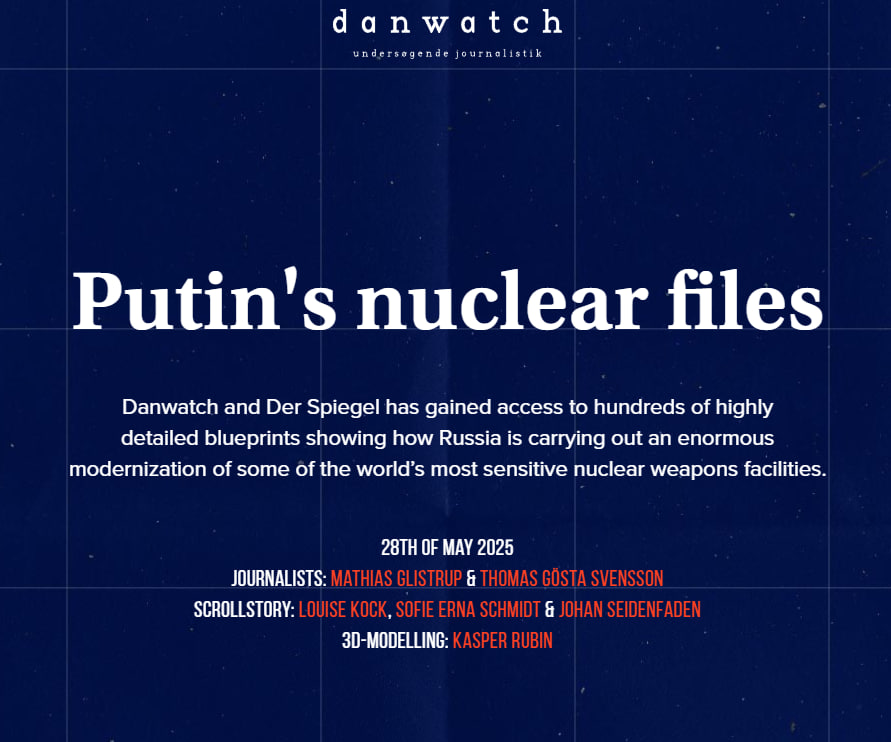 NOELreports's tweet photo. 🚨 Massive security breach: Russian nuclear weapons infrastructure exposed online
Danwatch & Der Spiegel uncovered blueprints, layouts, and internal systems of Russia’s most sensitive nuclear missile sites—including Avangard-equipped silos—via leaked procurement docs. https://t.co/B9eg6fwHLY