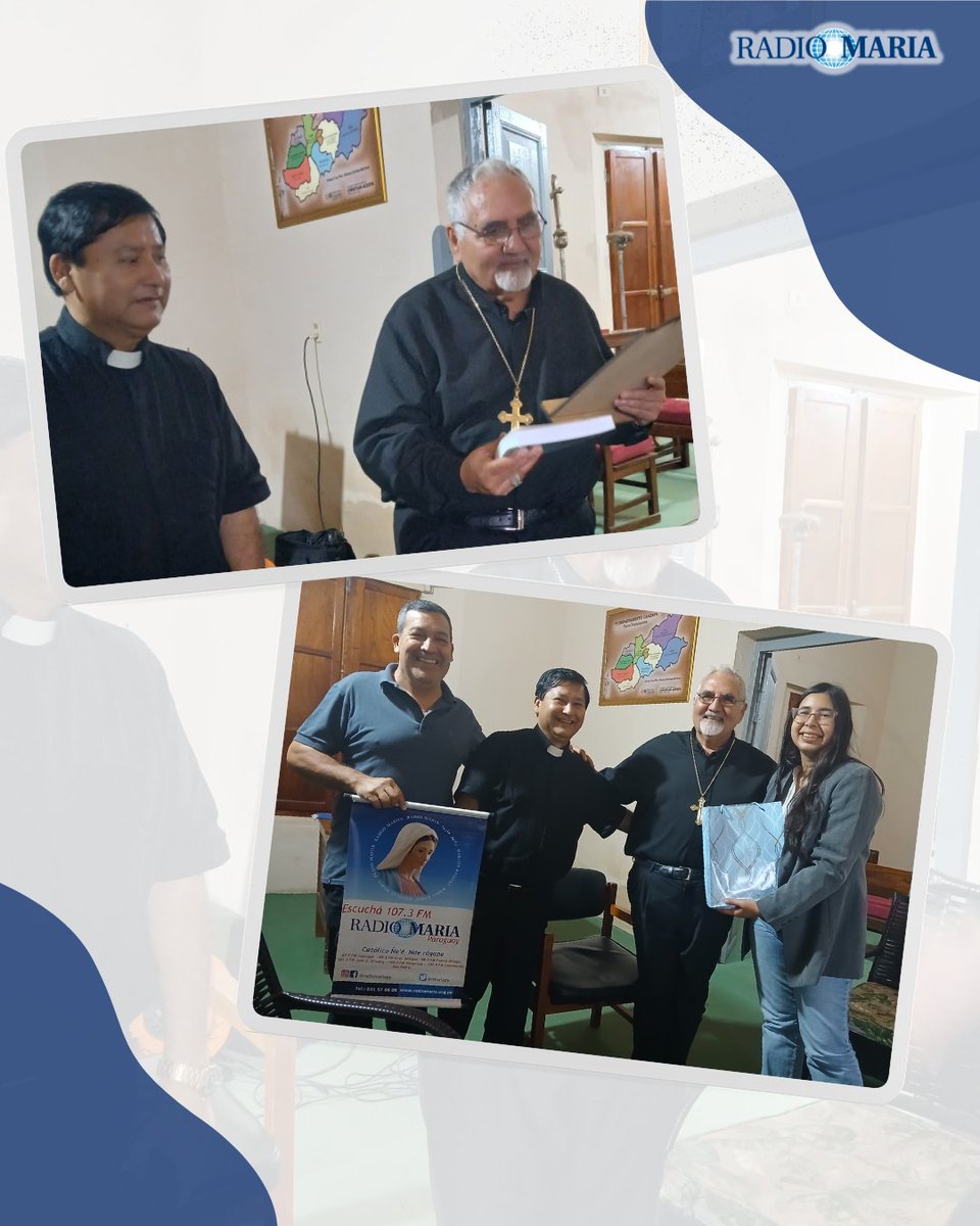 RMariaPY's tweet image. Visitamos a Mons. Marcelo Benítez, obispo de #Caazapá con nuestro director el P. Vicente Segovia.
Tuvimos la oportunidad de conversar con él, de manifestarle nuestra cercanía y comunión y envió su mensaje de apoyo a esta obra de evangelización.
#radiomariapy #Caazapá #mision