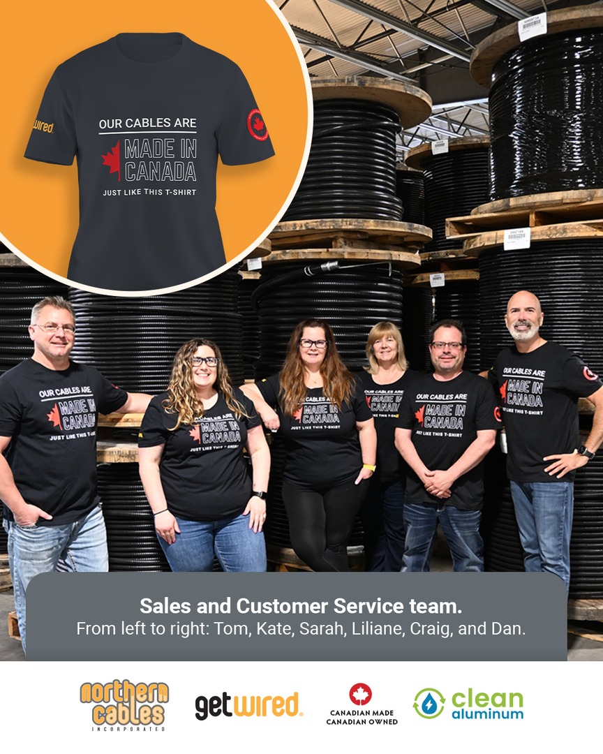 Our cables are made in Canada—just like this t-shirt from Ethica.

Canadian manufacturers are the backbone of our economy. They create good jobs, strengthen communities, and produce the essential goods we depend on every day. 

Learn more: boutiqueethica.com