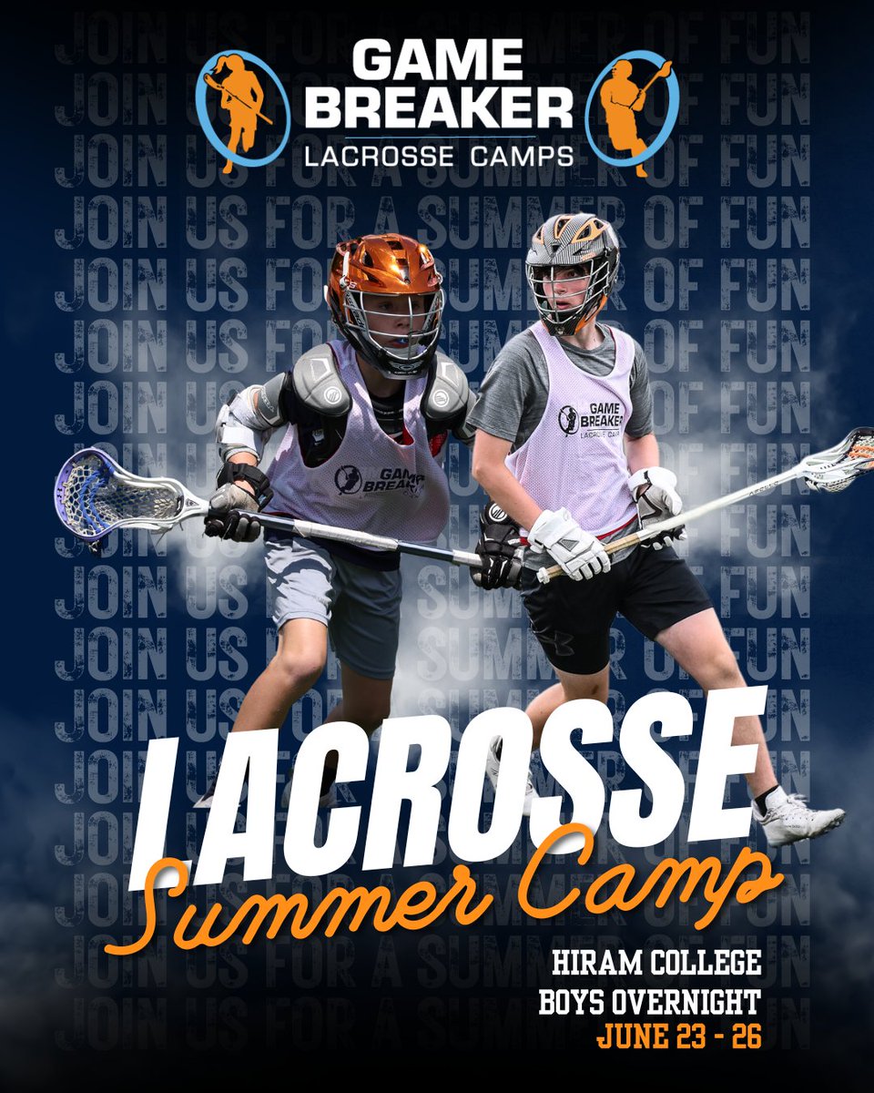 Hiram Men’s Lacrosse (@hiramlax) on Twitter photo Summer Camp is the best! Overnight and extended day options... Don't miss out
laxcamps.com/boys-lacrosse-…
<a href="/coachjgriff/">Jason Griffith</a> <a href="/Hiram_Athletics/">Hiram College Athletics</a> Summer Camp is the best! Overnight and extended day options... Don't miss out
laxcamps.com/boys-lacrosse-…
<a href="/coachjgriff/">Jason Griffith</a> <a href="/Hiram_Athletics/">Hiram College Athletics</a>