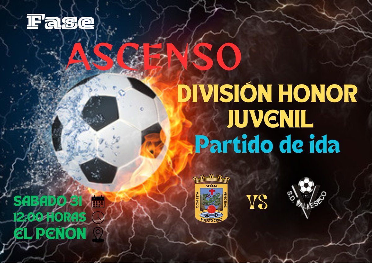 PLAY OFF ASCENSO JUVENIL DIVISION DE HONOR🚨

#playOffAscensoJuvenilDivisionDeHonor
#UnidosPorUnSentimiento 
#juntosSomosMasFuertes💪
TERMINALES CANARIOS SL