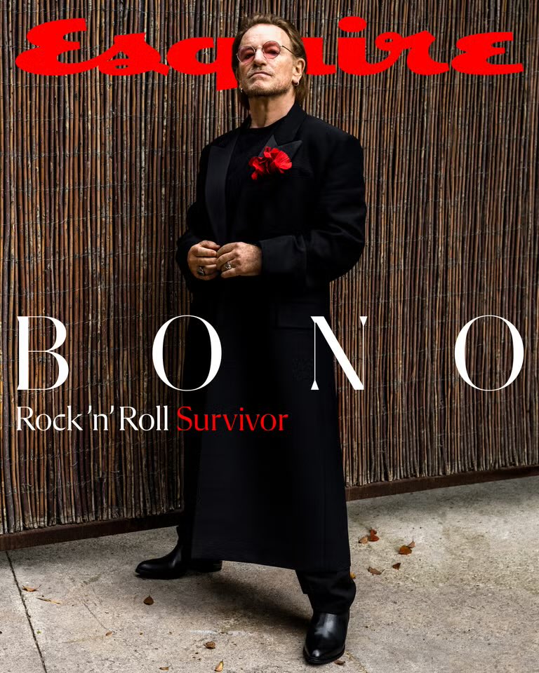 u2songs's tweet photo. Bono in Esquire’s Summer issue: https://t.co/IUfUgWj3uQ https://t.co/31yJHW6EOo