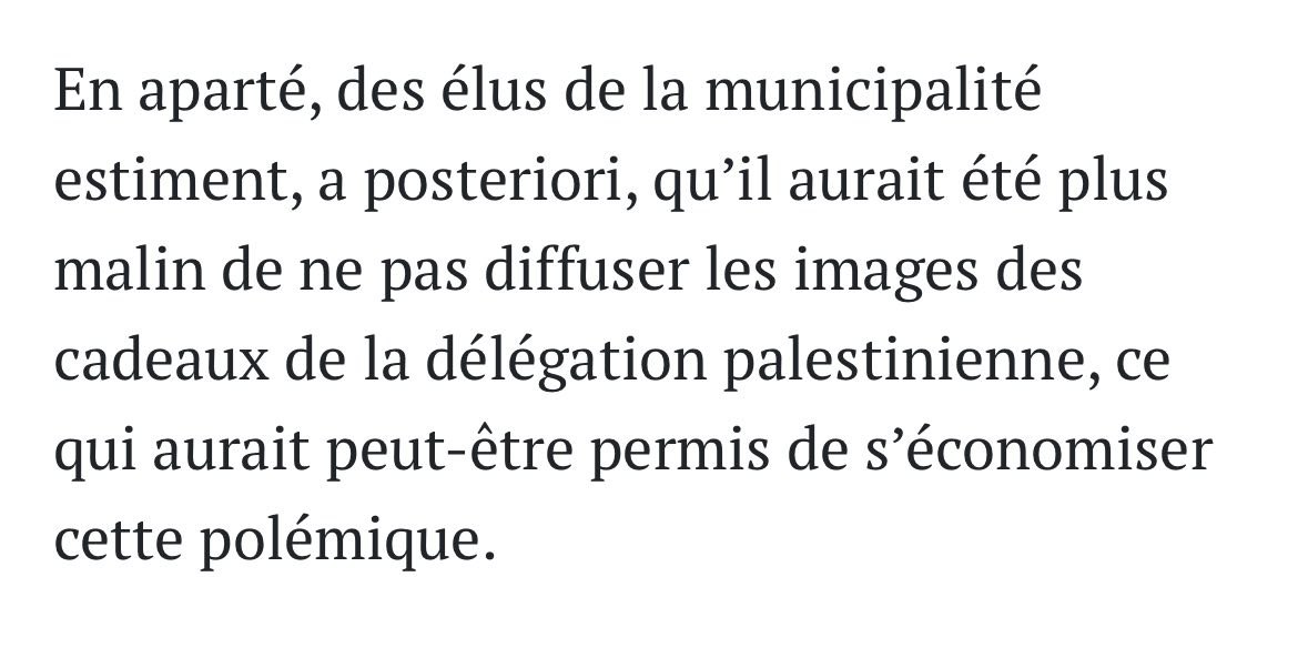 Dans un article de Rue89, l'entourage de <a href="/JeanneBarsegh/">Jeanne Barseghian</a>, plutôt que de dire qu'ils n'approuvent pas qu'une carte appelant à la destruction de l'État d'Israël leur soit remise, avouent qu'il faudrait juste ne pas diffuser le fait qu'ils approuvent cette carte. On hallucine.