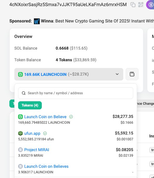 dineshlonely007's tweet photo. ๐จ Whale Alert! ๐
A top wallet holding $33K+ just scooped up 5.5M $ufun tokens (worth $5.5K)! Eyes on $ufun โ something big might be brewing! ๐๐ฅ
#Solana #CryptoWhales #ufun #Altcoins #DeFi https://t.co/whzyNMlMhi