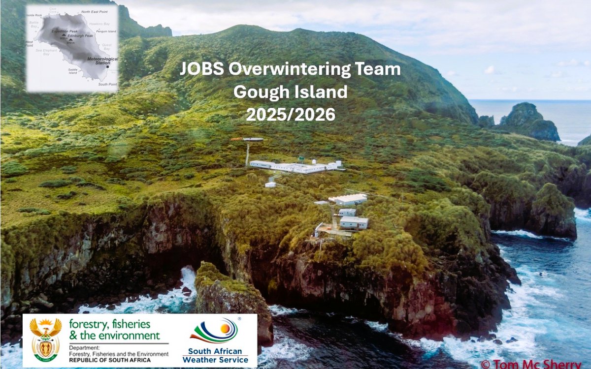 Antarcticlegacy's tweet photo. #SANAP applications open #GoughIsland #Overwintering Team - September 2025 to October 2026:
• Senior Meteorological Technician
• Assistant Meteorological Technician
• Medical Orderly
• Diesel Mechanic
• Communications/Electronics Engineer
• Electrician
CLOSING DATE 16 JUNE
@environmentza @SAWeatherServic @NRF_News @dstigovza
https://t.co/6gKDlqpSZR