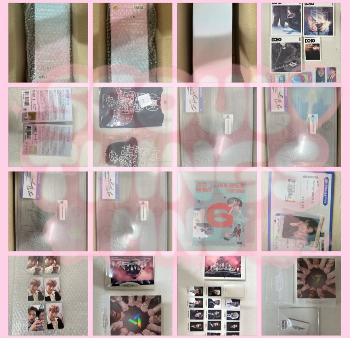 seoulthingsmnl's tweet photo. #STMNLupdate

Items in KR Address

SEVENTEEN
- 10TH anniversary lightstick
- B-day stamp rally pc
- Bongbongee lightstick parts keyring
- world tour right here set
- Lazy Monday Routine (Mingyu) MDs

- BTOB Sungjae photobook
- Cravity membership kits
- BTS Jin albums

BOX SHARING https://t.co/M742fzGF5j