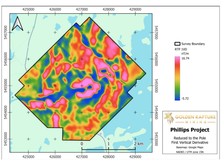 Momentum_PR's tweet photo. Golden Rapture Mining $GLDR uncovers strong linear anomalies across its Phillips Gold Project in Ontario via high-resolution drone magnetic surveys. 

🔗 Read Full Release: https://t.co/KsAND5QW4R

#GoldExploration #MiningNews #GLDR #Mining #GOLD https://t.co/dpNsNqYWsY