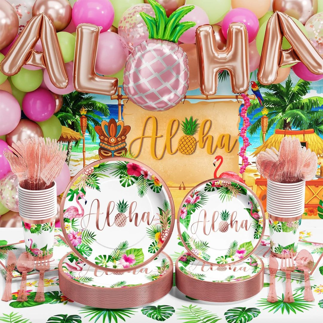 partysupplybox's tweet image. 246pc Complete "Party in a Box" Hawaiian Luau Decorations and Tableware for 25 Guests (Rose Gold)Purchase today at partysupplyboxes.com
partysupplyboxes.com/p/party-suppli…
#hawaiianluau #summerfun #luauparty #balloons #alohatableware #luaubackdrop #25guests #246pieces #luaudecorations