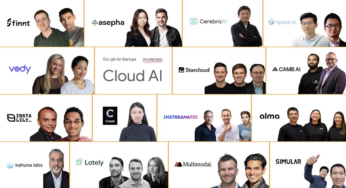 🎉 We’re SUPER stoked to be a part of <a href="/GoogleCloudTech/">Google Cloud Tech</a> for Startups Cloud #AI Accelerator! 🚀 Ready to collaborate, innovate, and push boundaries w/ AI Join us June 5 <a href="/dfluss/">Donna Fluss</a> <a href="/arnoldjon/">Jon Arnold</a> <a href="/MaribelLopez/">MaribelLópez #tech #AI #analyst Lopez Research</a> <a href="/lnfrance/">Nicole France #CX #content</a> <a href="/PatrickMoorhead/">Patrick Moorhead</a> bit.ly/43AraEF   #GoogleCloudNext #StartUp