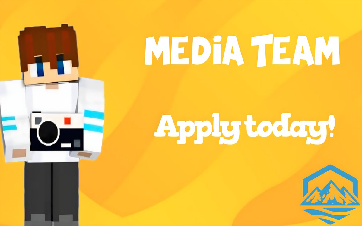 mcadventureking's tweet photo. We're looking for talented people to join our Media Team! Is this you? 

Apply today! https://t.co/ESBI06KQ0Z https://t.co/KiZNM2GrpW
