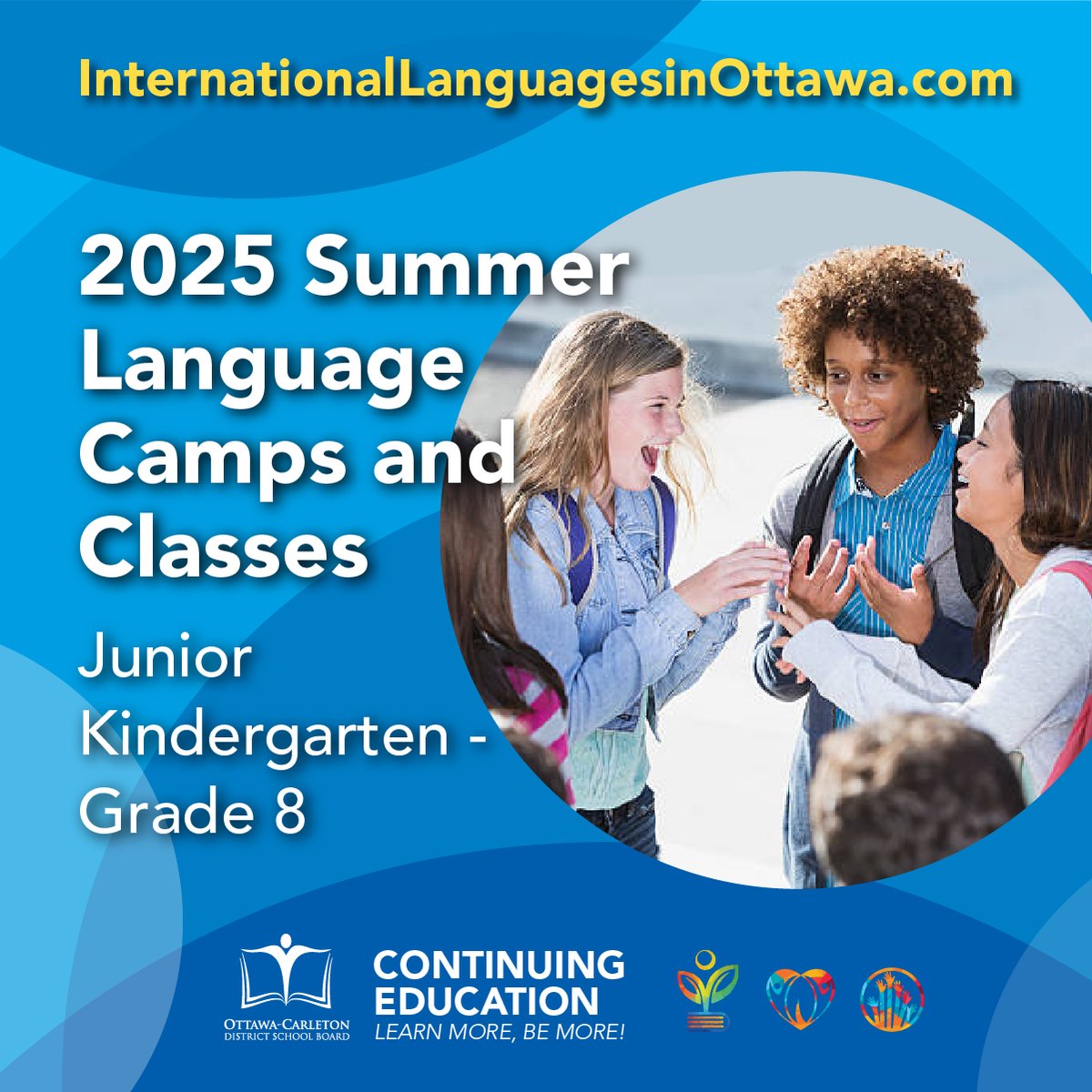 2025 Summer Language Camps &amp; International Language Classes registration is now open! Join Les Amis, Los Amigos, &amp; Tomodachi camps + in-person/virtual language classes (JK-Grade 8)!
7 school locations. Learn more: InternationalLanguagesinOttawa.com