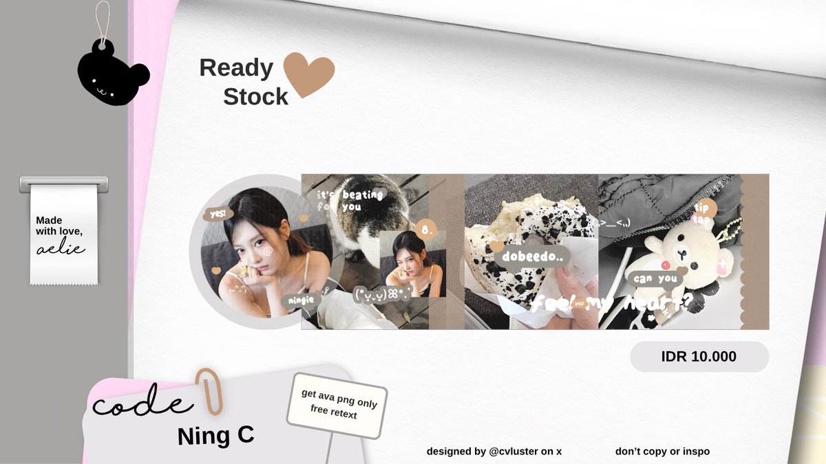 cinderael's tweet image. help repost by, makaaci!

halo, aku ada layout ridi stock karina n ningning yg bisa kamu take sekarang, dapet ava png only dan free retext ia, yg mau jajan bisa sung dm aku, makaci! 💗

#zonauang #zonaba