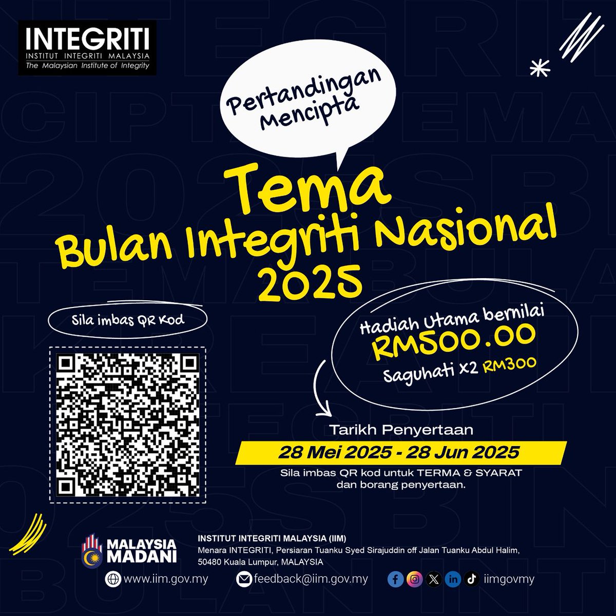 Institut Integriti Malaysia (IIM) (@iimgovmy) / Posts / X