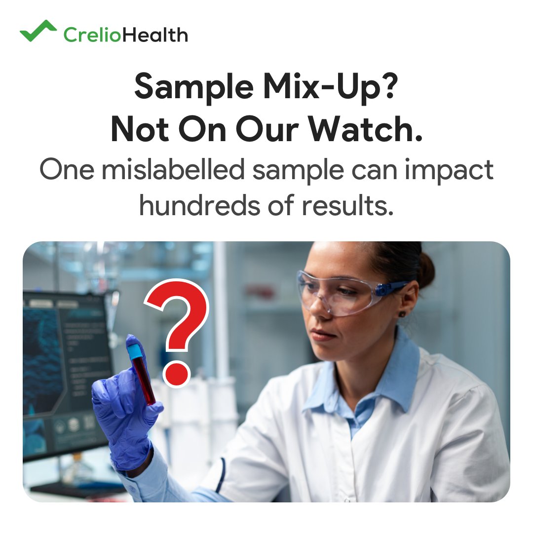 creliohealth's tweet image. 🚨One error can change everything.
We automate precision in labs, so that you never compromise on accuracy.
Trust your results, every single time with CrelioHealth LIMS!
Explore smart lab solutions now- bit.ly/3jP7hoP

#diagnostics #labtech #limssoftware #healthtech