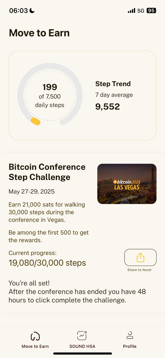 Day 2 of the <a href="/SOUND_HSA/">SOUND HSA</a> Bitcoin Vegas Step Challenge! 

Rise and shine for our hike out in red rocks! Will hit 30K today 🤙🏽⚡️

How many steps are y’all at so far?

#NosVegas