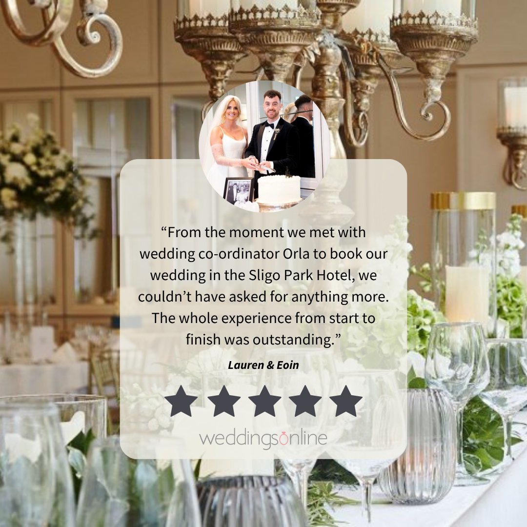 Sligo Park Hotel (@sligoparkhotel) on Twitter photo Lauren & Eoin, thank you for the lovely review. โจ ๐
Planning your big day? ๐ Contact Orla today - Call +353 71 9190400 ๐ or email weddings@leehotels.com โ๏ธ to start planning!
Full review โ ๐ loom.ly/Ey9b39U
#weddingday #weddingplanning #sligoparkhotel #review Lauren & Eoin, thank you for the lovely review. โจ ๐
Planning your big day? ๐ Contact Orla today - Call +353 71 9190400 ๐ or email weddings@leehotels.com โ๏ธ to start planning!
Full review โ ๐ loom.ly/Ey9b39U
#weddingday #weddingplanning #sligoparkhotel #review
