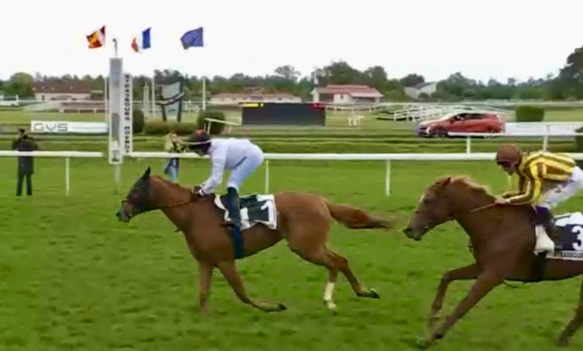 Fantastique!! FAR BEYOND wins easily at Strasbourg under a super ride by <a href="/AmbreM60/">Ambre Molins</a> for our <a href="/SyndicatesHQ/">Syndicates.Racing</a> Syndicate with <a href="/TDonworthRacing/">Tim Donworth Racing</a> &amp; lands a 1st prize of €17.5k for a 0-70 Handicap 🙄🇫🇷

Great ride by Ambre &amp; patiently and brilliantly campaigned by <a href="/TimDonworth94/">Tim Donworth</a> 😊🐎🇫🇷🍾