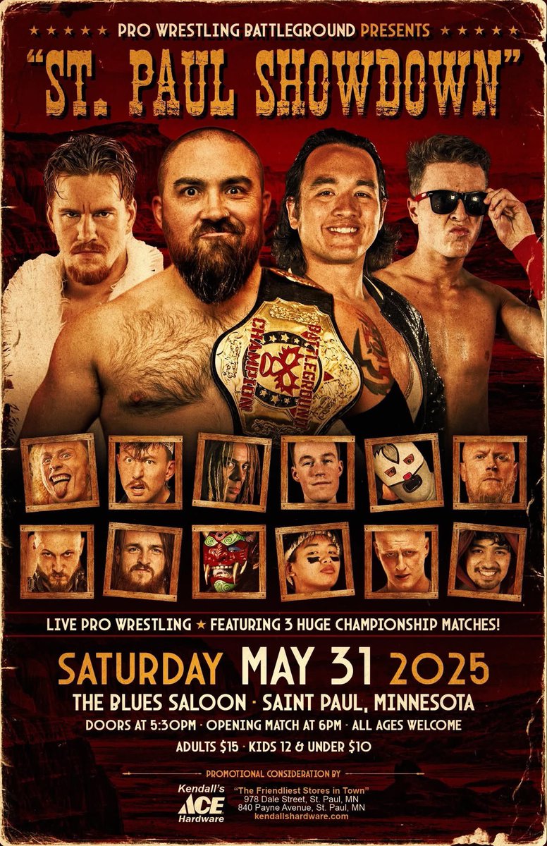 KylePro4's tweet photo. 🚨This Saturday🚨
@ProBattleground ST. PAUL SHOWDOWN
🏠 The Blues Saloon St. Paul MN.
🚪5:30pm 🔔6:00pm
@MiguelGaminoPW trying to show off tricks on your board is not the same as tricks in wrestling, this ain’t no amateur hour cause #TheProRunsTheShow https://t.co/rxSR42CSsA