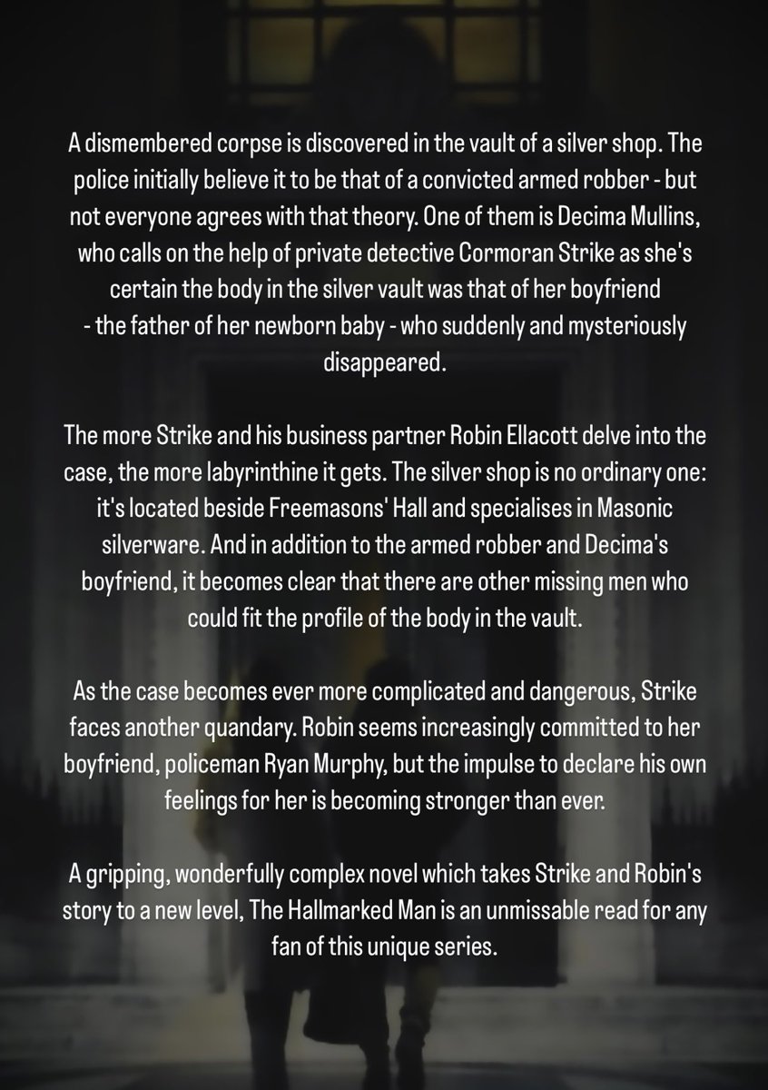The synopsis for #TheHallmarkedMan!