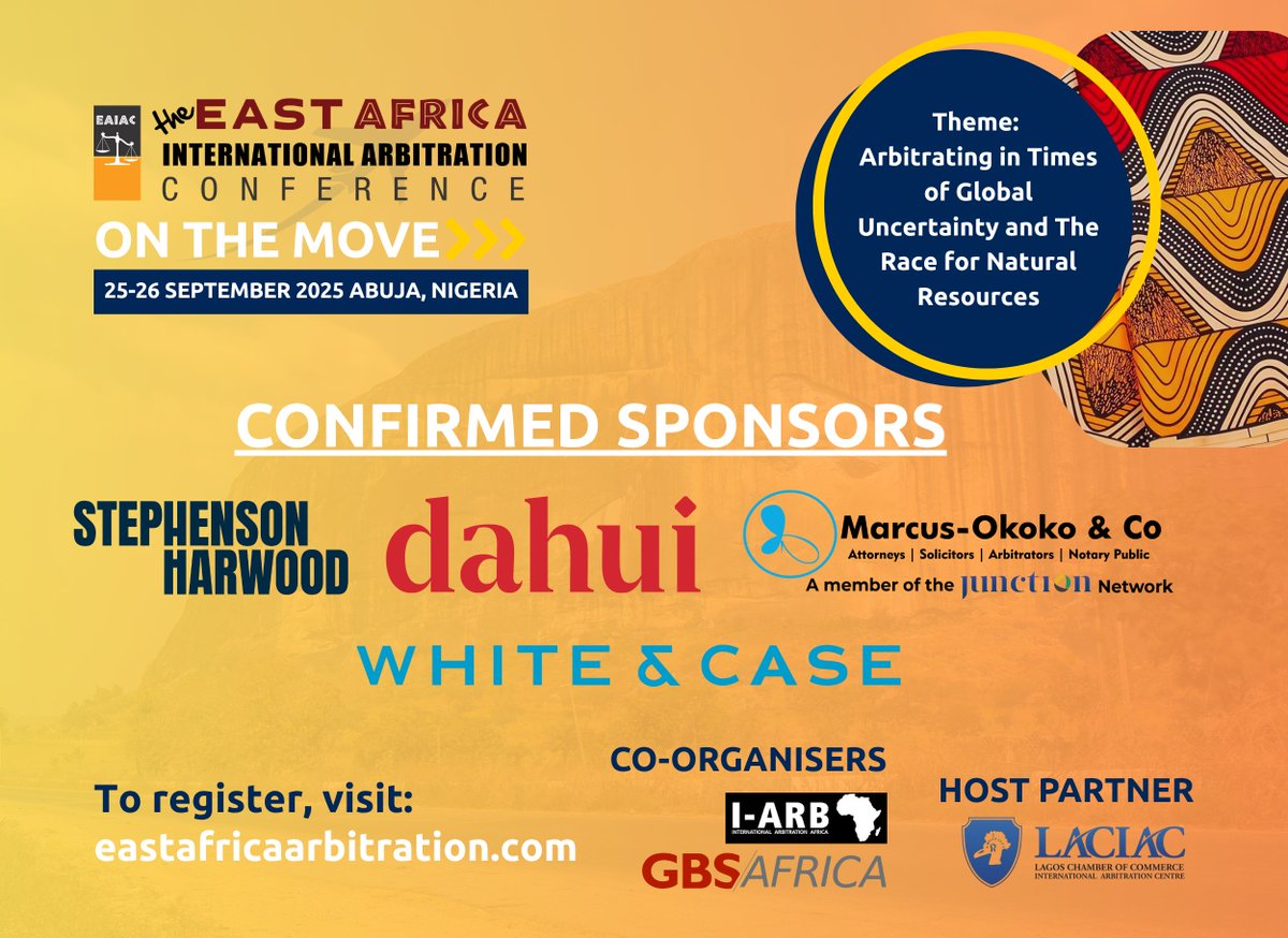 E.A International Arbitration Conference 2025 tweet media