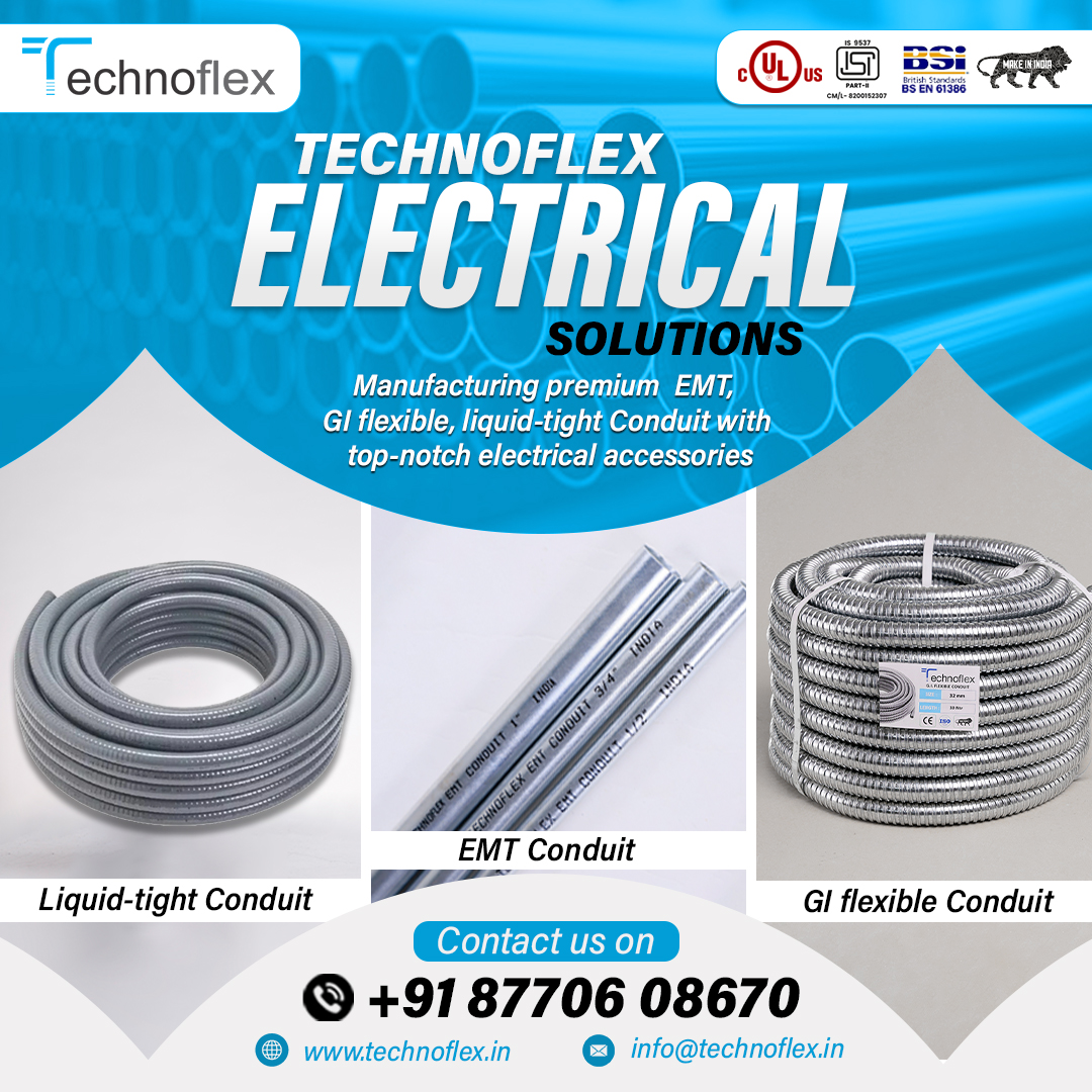 technoflexsteel's tweet image. 🚀✨ Choose PVC Coated GI Flexible Conduits from Technoflex Steel India Pvt Ltd – engineered for high performance in harsh environments. 🚀✨

For More Info Call on 087706 08670
website - Technoflex.in

#TechnoflexSteel #rigidconduit #flexibleConduit #Electricalwiring