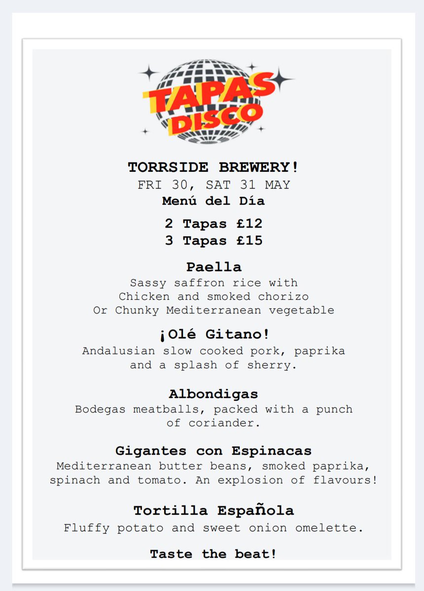 Menu for this weekend's brewery tap 😋

⌚ 4-9pm Friday, 12-8pm Saturday 
🍺 16 beers on draught
🍷 Cider, wine, prosecco, AF beers, soft drinks
🔞 Over 18s only
🐾 Well-behaved dogs welcome