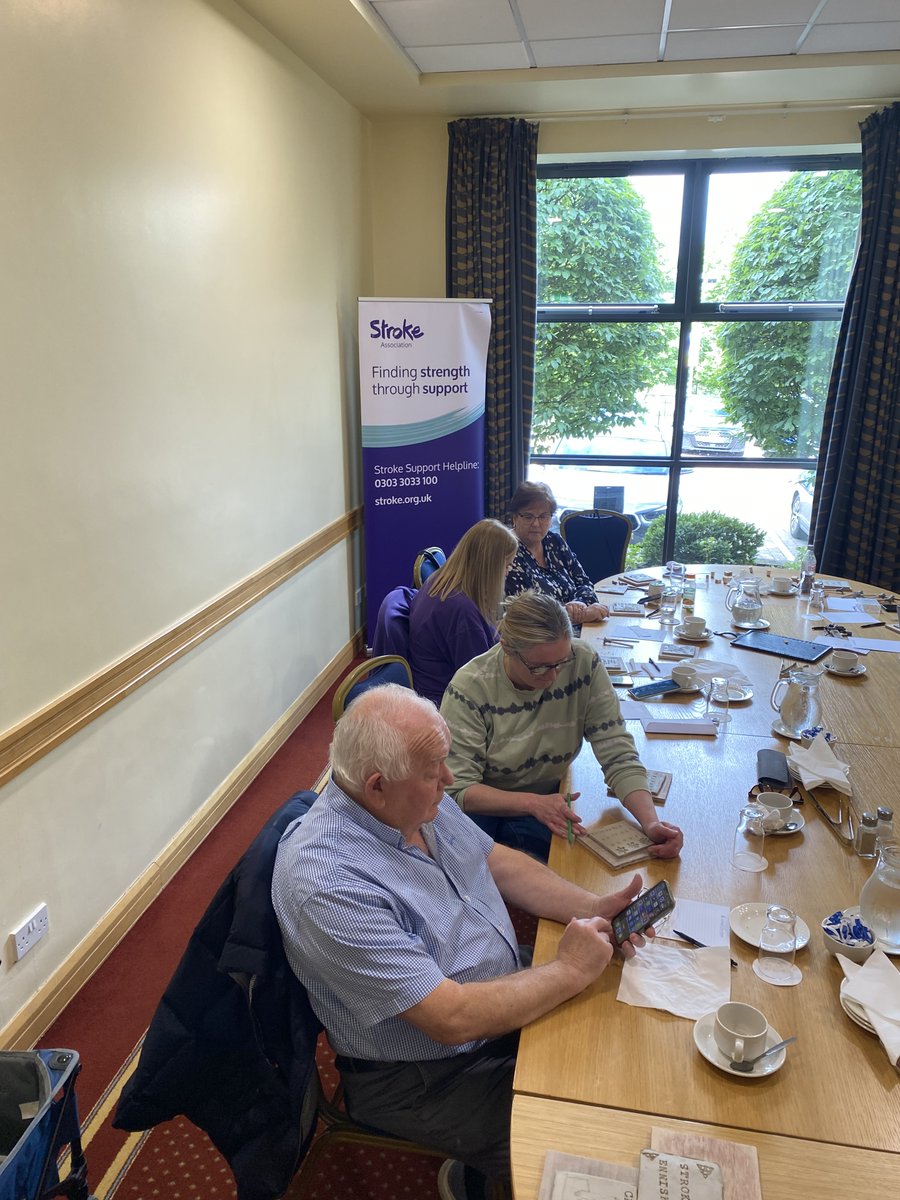 Today we met at Armagh City Hotel with our Stroke Association volunteer leaders to share learning and begin work on a pottery piece which will represent all our local groups and hope after stroke 💜