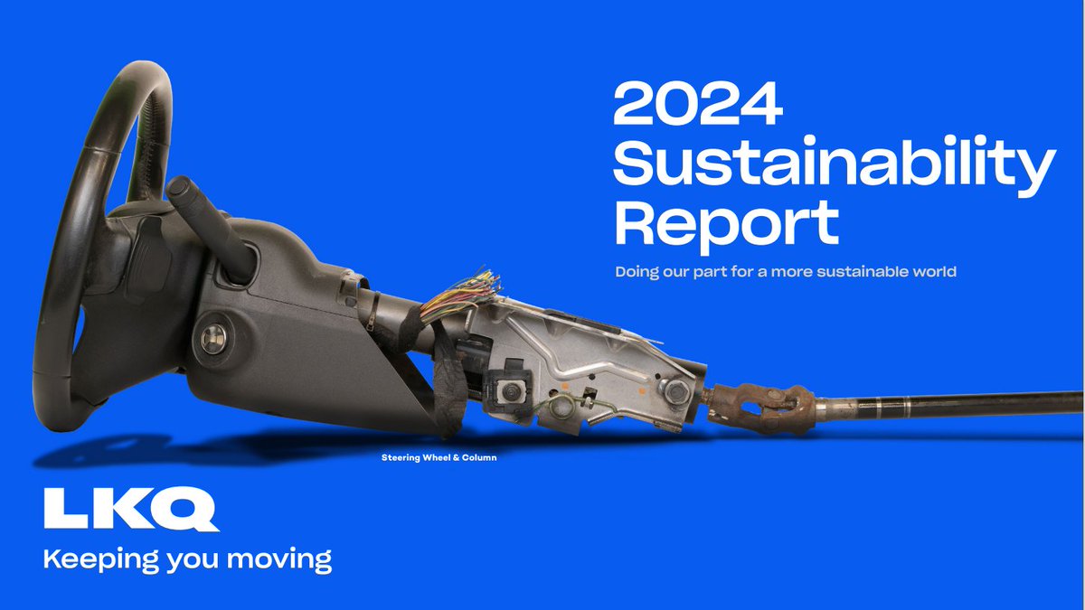 LKQ continues to drive sustainable outcomes through innovation, &amp; responsible growth. This year’s report highlights how we’re creating long-term value while reducing our environmental footprint.
lkqcorp.com/sustainability/

#Sustainability #LKQProud #CircularEconomy