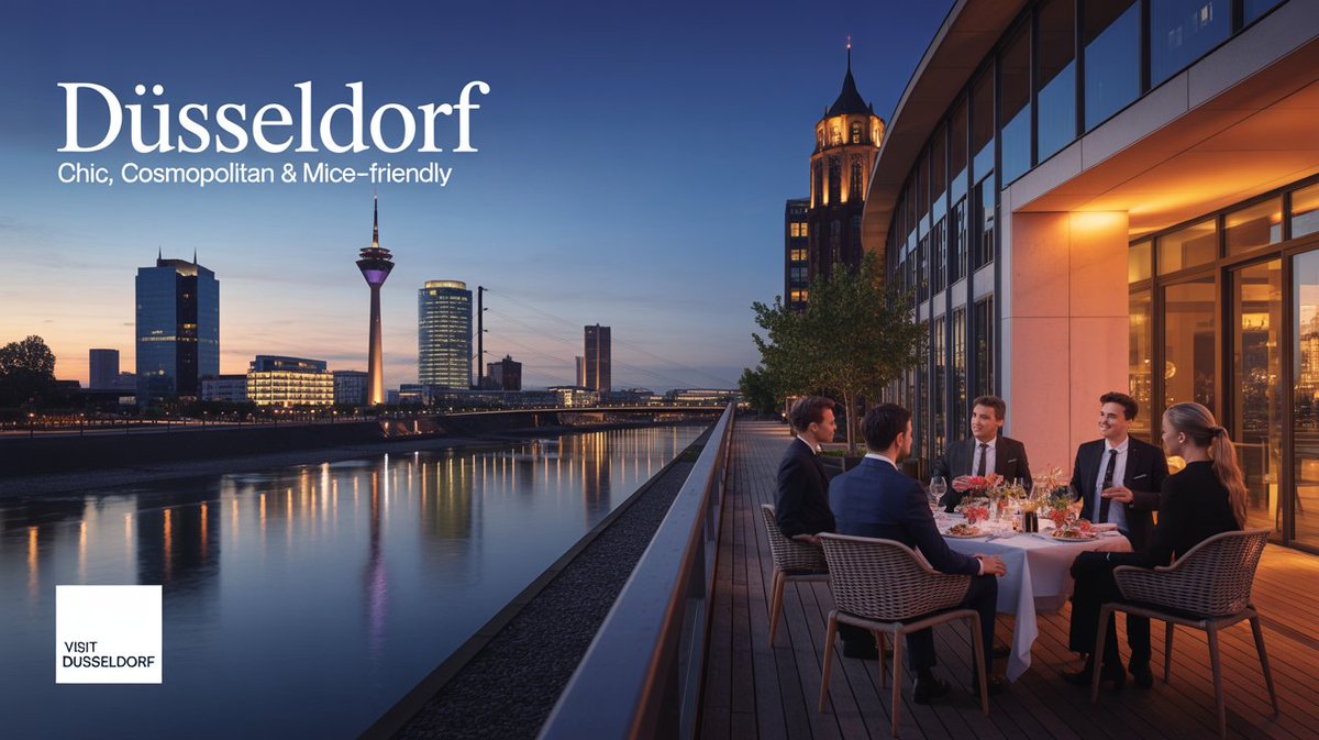 IMPRESS_DMC's tweet photo. Meet in style. Düsseldorf brings sparkle to business events! IMPRESS = creative events on the Rhine 💎 #MICEGermany #FashionCityEvents #DusseldorfExperience https://t.co/lrh1ko5aEc