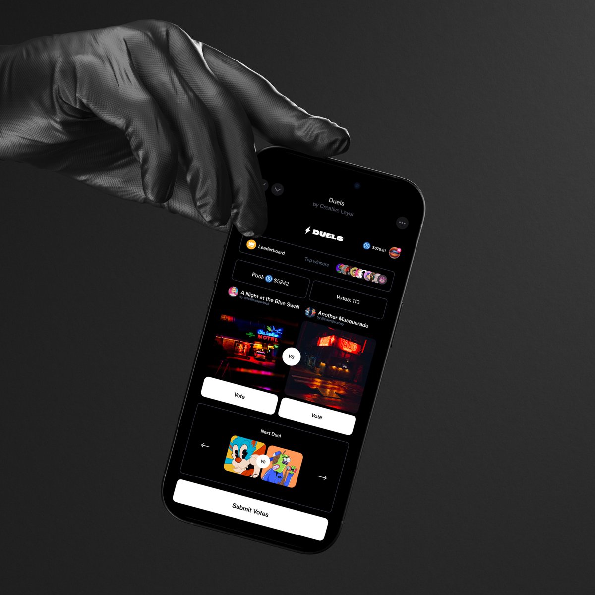 Content is Power.
Vote on the best content on Duels.
Earn when your votes win.

Play Now → farcaster.xyz/miniapps/j20Zr…

Featured content from @leslieaspurlock, <a href="/tylersjourney/">Evelyn Hill</a>, <a href="/psychrome/">PSYCHRØMΞ</a>, @uyo66.