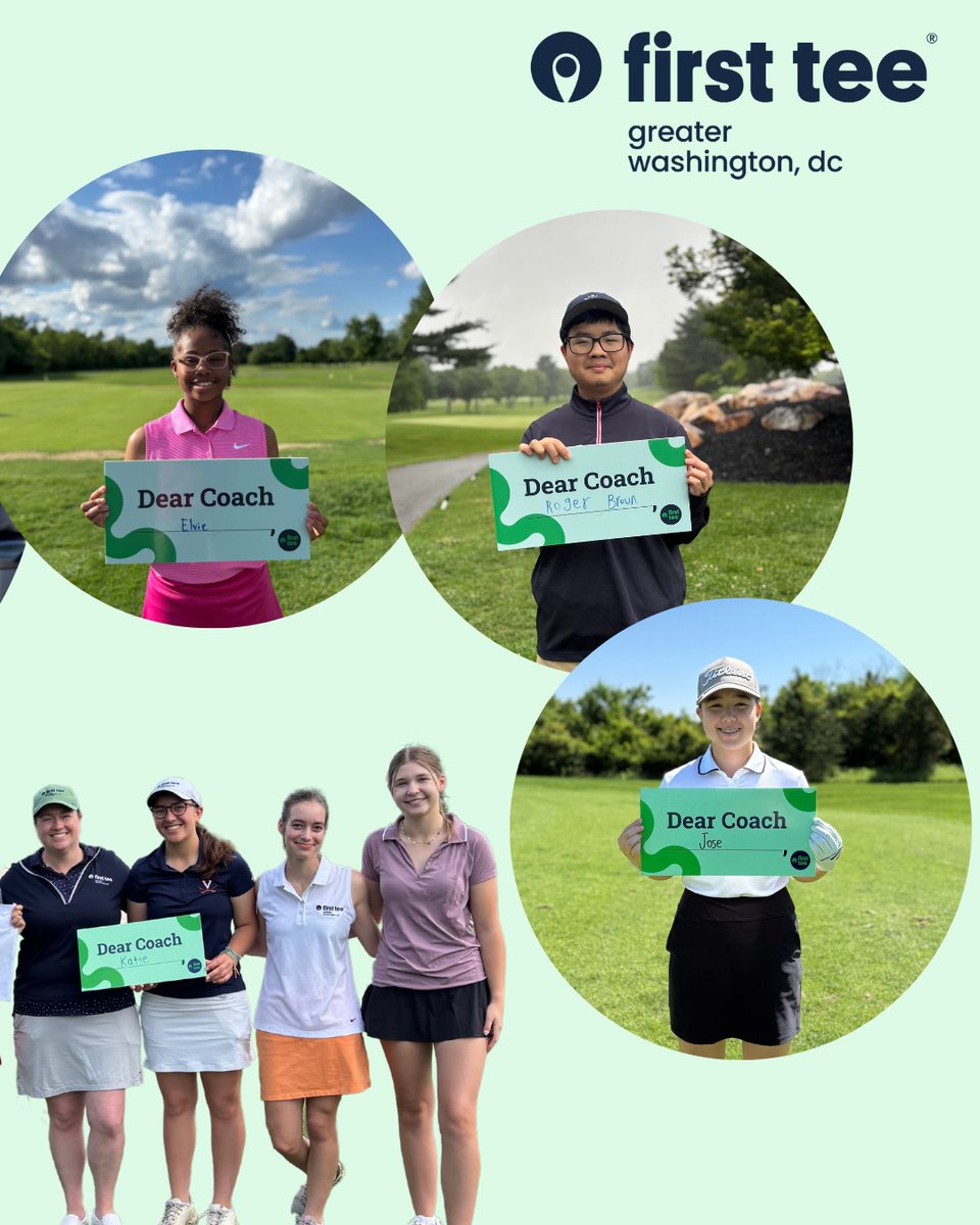 Thank you to everyone who participated and followed along with this year’s First Tee Week! We’re already looking forward to next year!

#BuildingGamechangers #FirstTeeWeek #DearCoach