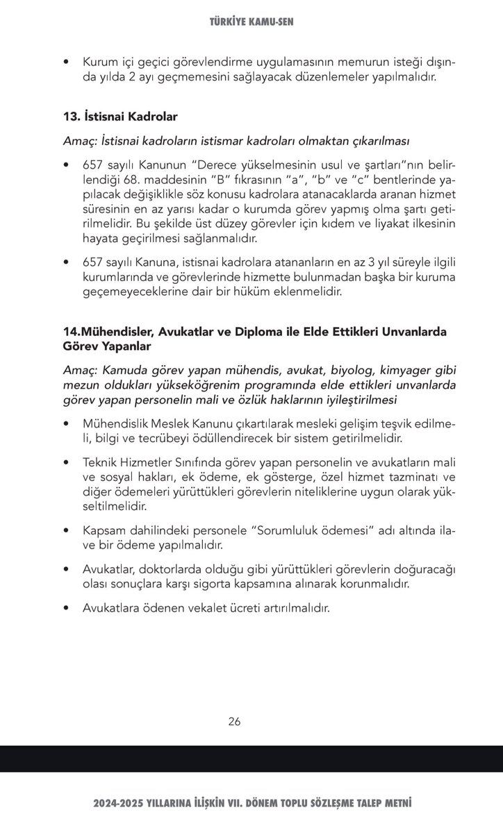 <a href="/kaMUhendisleri/">Kamu Mühendisleri Platformu</a> ile <a href="/IlbankSen/">Bayındır Memur-Sen İLBANK Şube</a> arasında ki 2023 TS de <a href="/MemurSenKonf/">Memur-Sen</a> nun #kamumuhendisleri nin talepleri konusundaki görüşmelerde tek amacım "Teknik Sorumluluk ödemesi" kaleminin yazılmasıydı. Nitekim <a href="/MemurSenKonf/">Memur-Sen</a>  taleplerinde yer aldı. Hatta <a href="/Kamu_Sen/">Türkiye Kamu-Sen</a> talebinde de vardı ⬇️