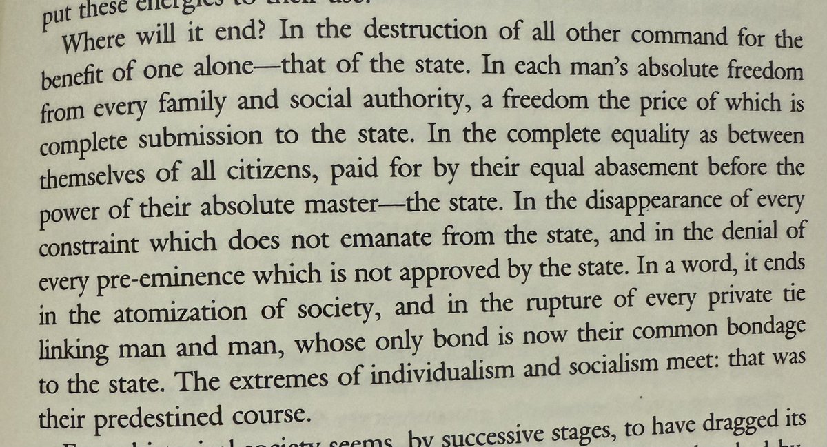 ozzymandem's tweet photo. @Friended4Ever left wing philosophies most acutely enable the below passage through their arguments. He's accurately identified that societal atomisation is used to consolidate it under its own impotency but now sees woke everywhere because he's misdiagnosed consolidation as the problem https://t.co/JWuuT3VTih