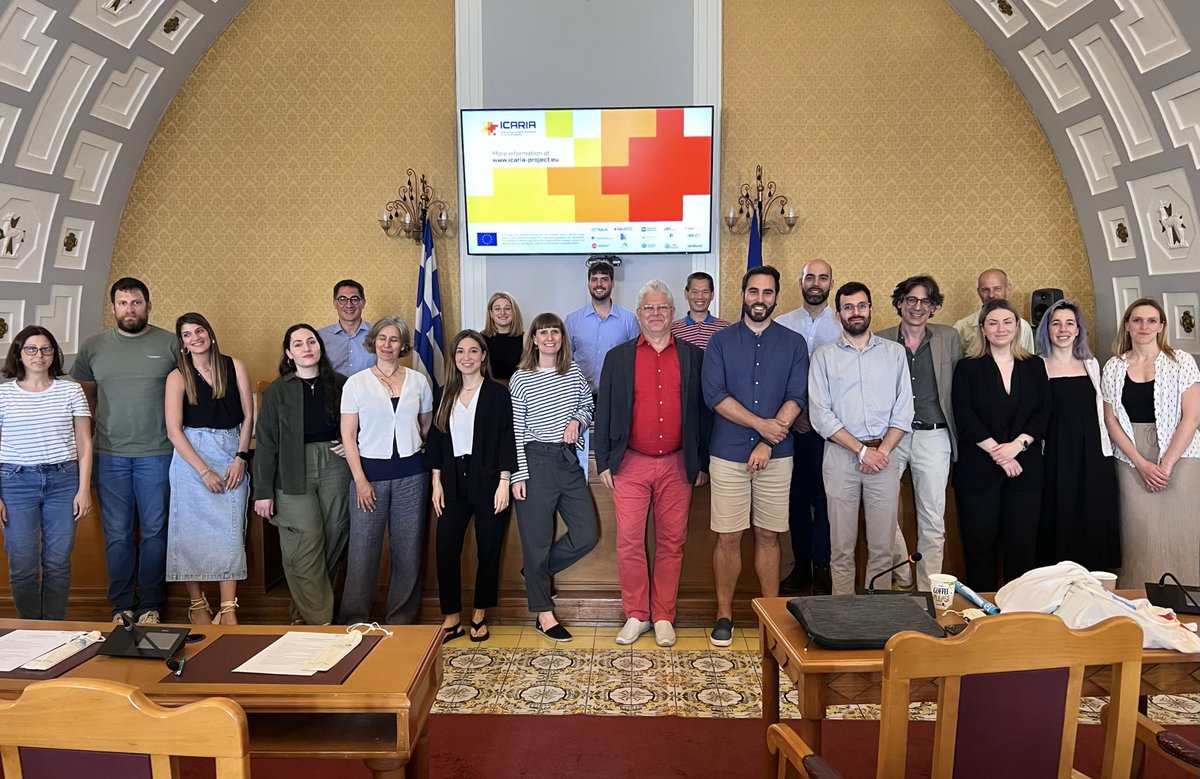 📢The #ICARIAeu project celebrates its Plenary Meeting in Rhodes🇬🇷. Two days talking about climate resilience of critical infrastructures with the European partners to keep developing a modeling framework to reduce risks and face extreme weather events.
👉bit.ly/4mzKNEr