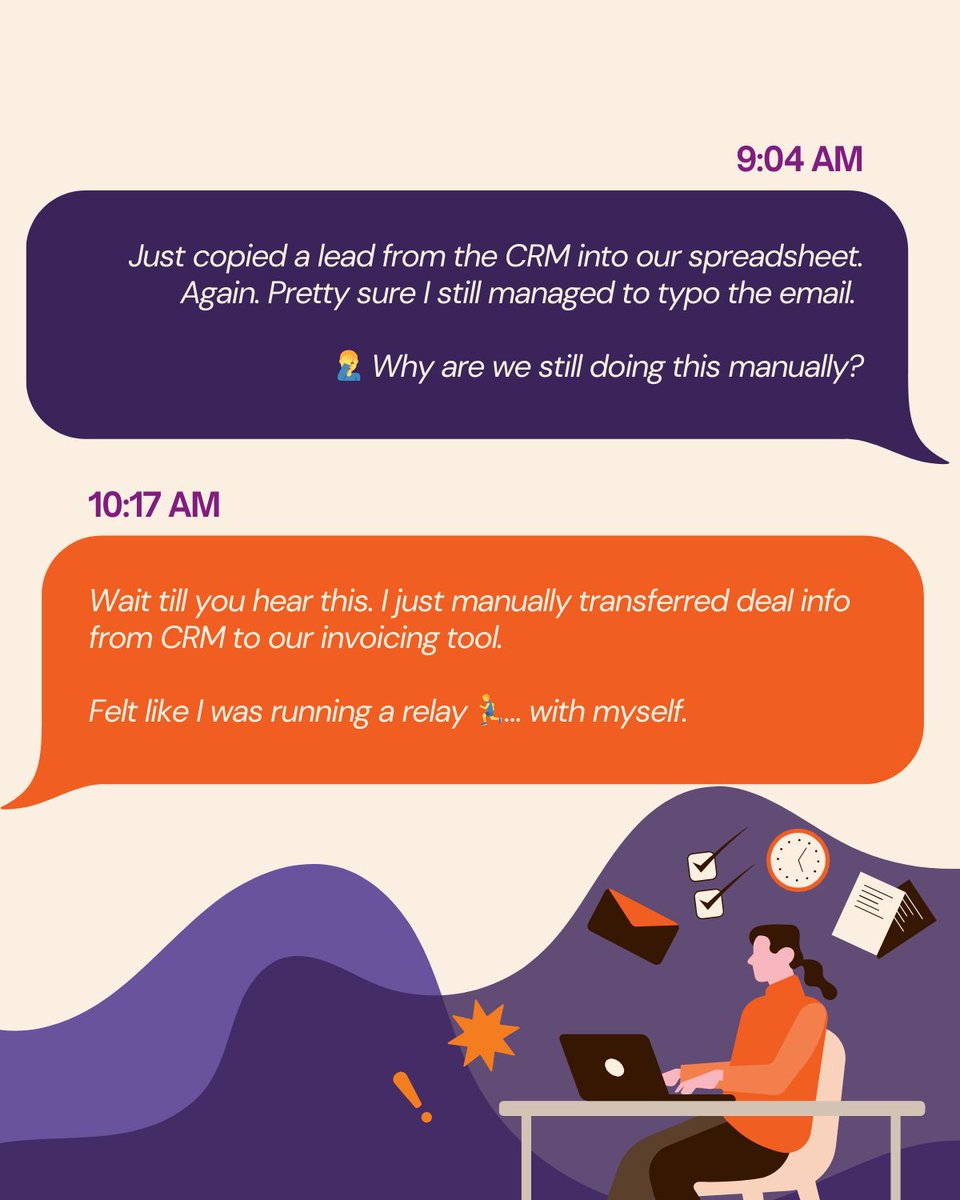 Twenty20Sys's tweet image. Tired of wasting hours on retyping, approvals, and messy dashboards? You should be driving growth, not managing chaos.

Let your tools work together so your team can focus on what matters.

👉 Discover the smarter way: twenty20sys.com/business-autom…

#WorkflowsThatWork #Twenty20Systems