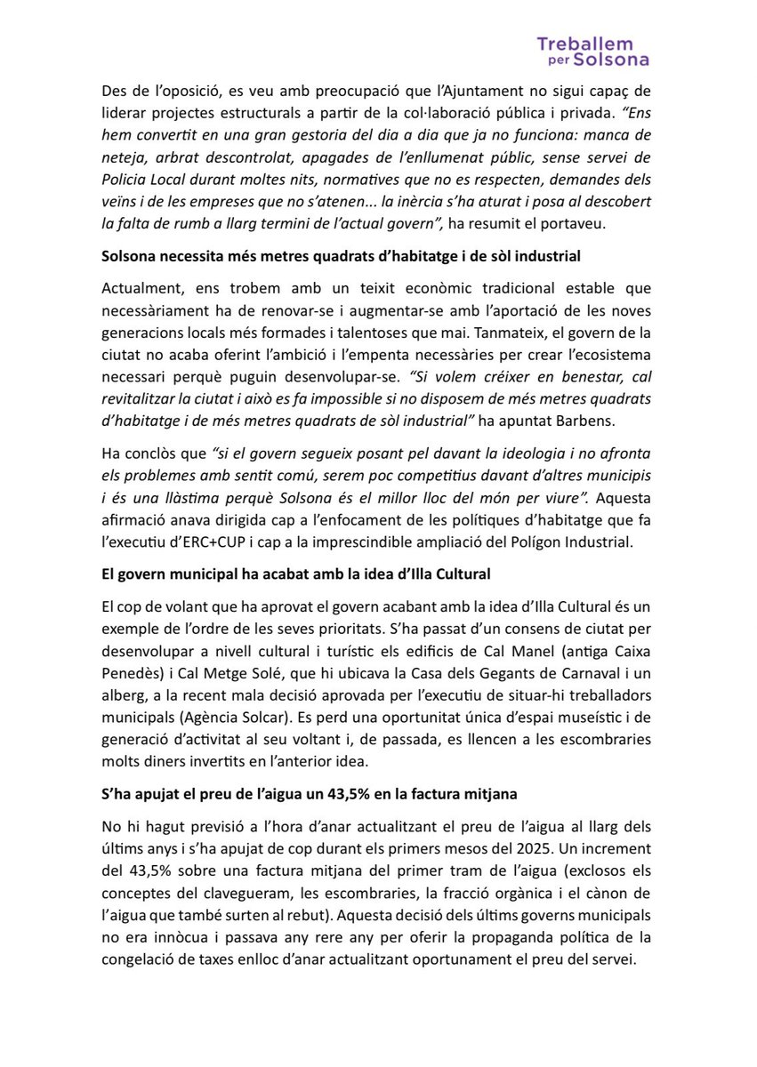 Treballem per Solsona tweet media