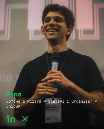 0xKoller's tweet photo. EL DÚO DE @HackTheChat 

@montonenico  el nuevo empleado de @v0 , y @sebipaps, mago en @scale_AI , organizadores de @shipbahackathon  tenían que estar presentes en la nuestra.

Monto va a estar como juez, criticando a todos aquellos que fueron mentoreados por Papa. https://t.co/btI27yMtWJ