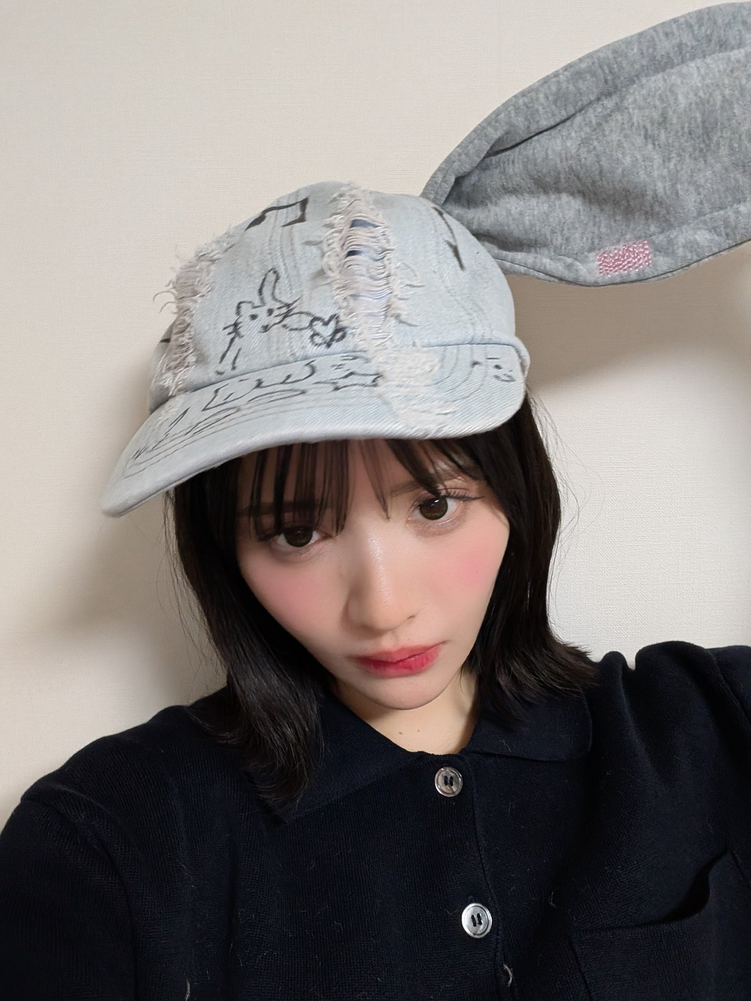 【中古】帽子 FRUITS ZIPPER バケットハット ブラック L/XLサイズ 「FRUITS ZIPPER 3rd Anniversary 超めでたいライブ -さん-」