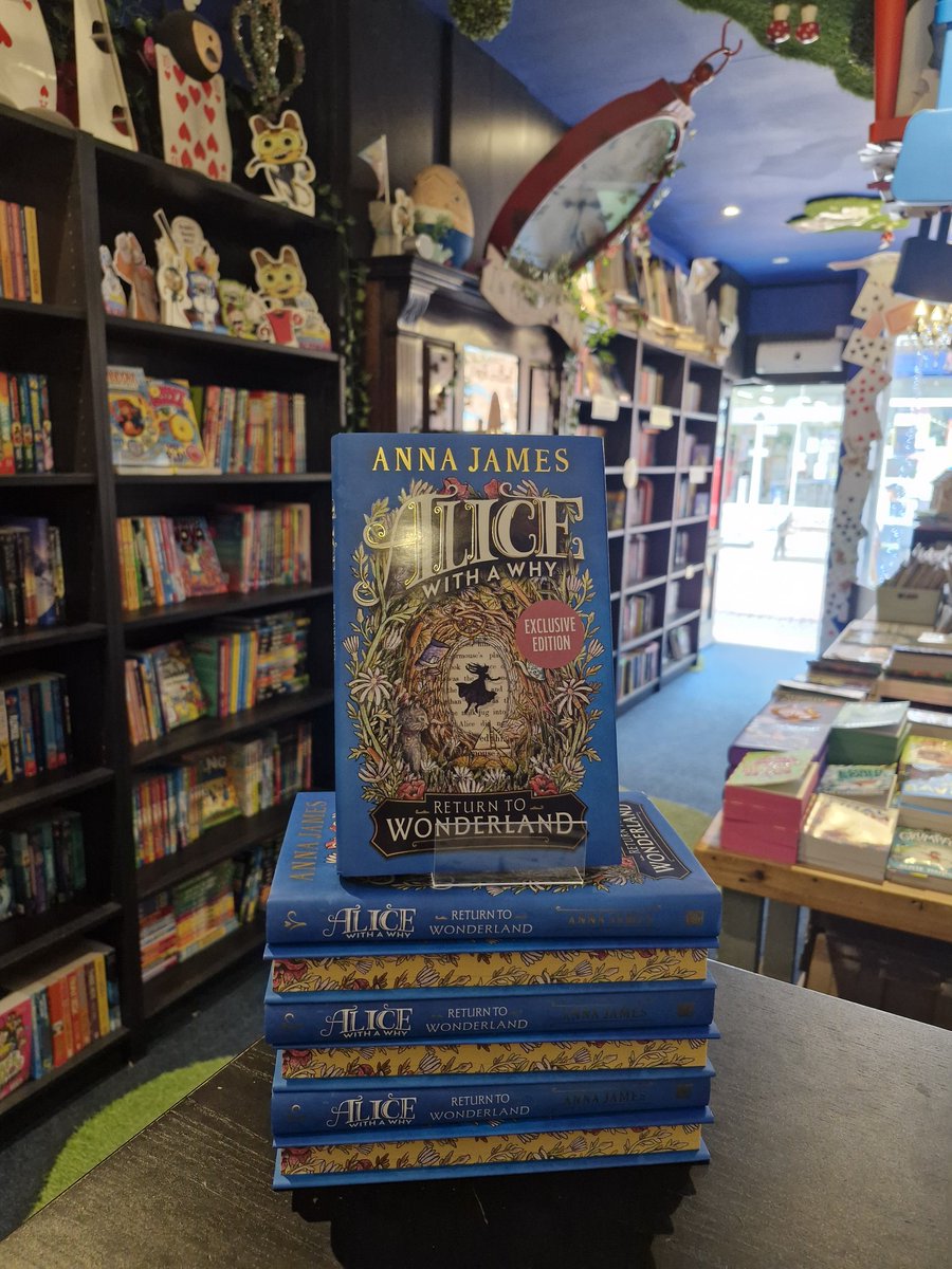 Wonderland Bookshop (@wonder_bookshop) on Twitter photo The indie exclusive edition of Alice with a Why by <a href="/acaseforbooks/">Anna James</a> has gorgeous sprayed edges and is just perfect for Wonderland, wouldn't you agree? The indie exclusive edition of Alice with a Why by <a href="/acaseforbooks/">Anna James</a> has gorgeous sprayed edges and is just perfect for Wonderland, wouldn't you agree?