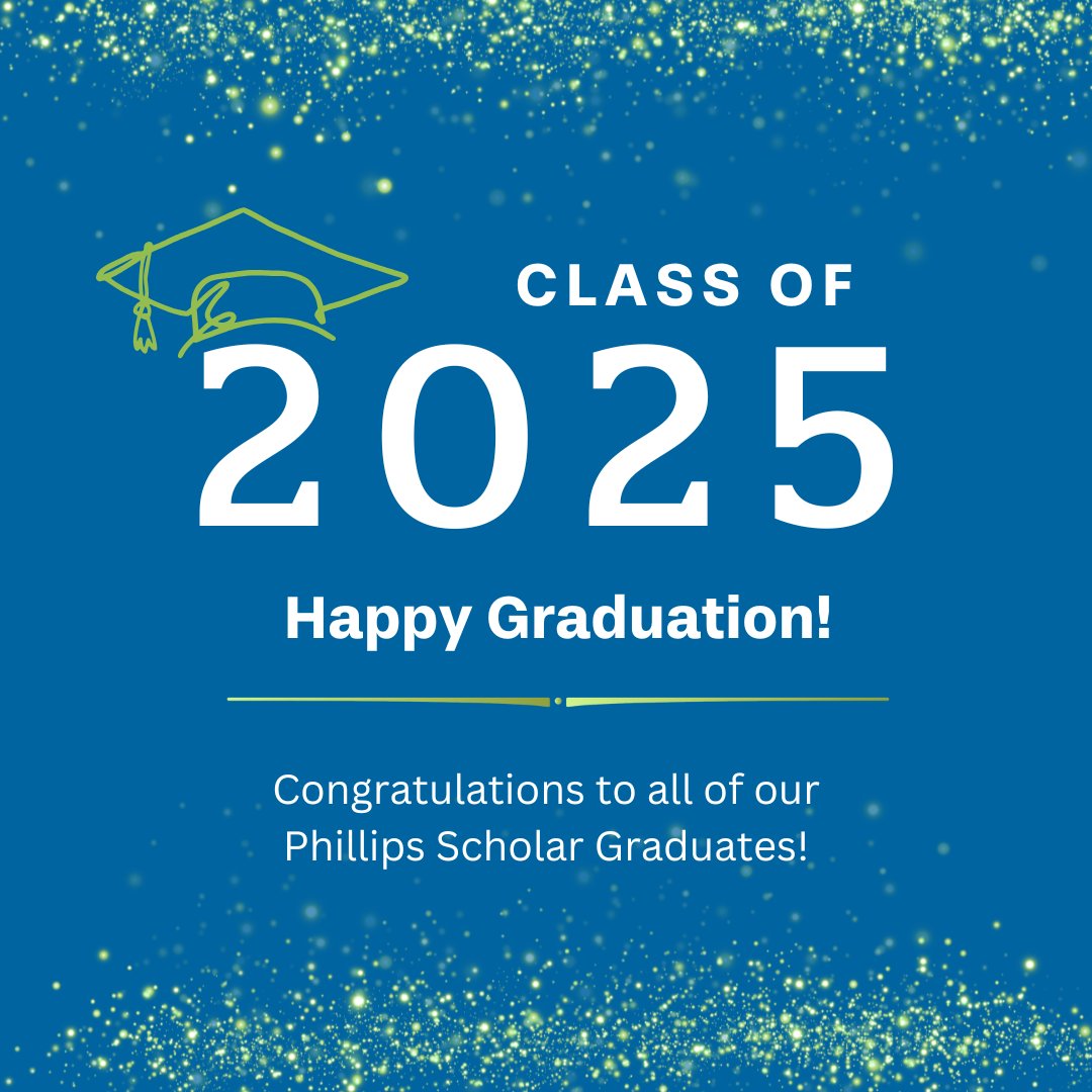 We are so proud of the Phillips Scholars walking this graduation season, and honored to have been part of your college journeys. Congratulations, grads!