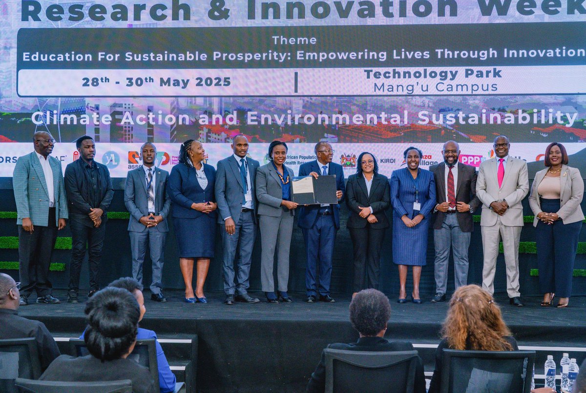 ZetechUni's tweet photo. 📍Live from the 7th Research and Innovation Week 🚀

Zetech University has officially been awarded a Platinum 🏆 Good Finance Grant Practice (GFGP) certification by the @AASciences  (AAS) for excellence in finance management systems! 💼✅

We are proud to be the first university in Kenya 🇰🇪 to achieve Platinum certification and the second institution overall, as recognised by the sponsor @aphrc 🌍👏

#ZetechResearchWeek #ZUResearchWeek #ResearchWeek2025