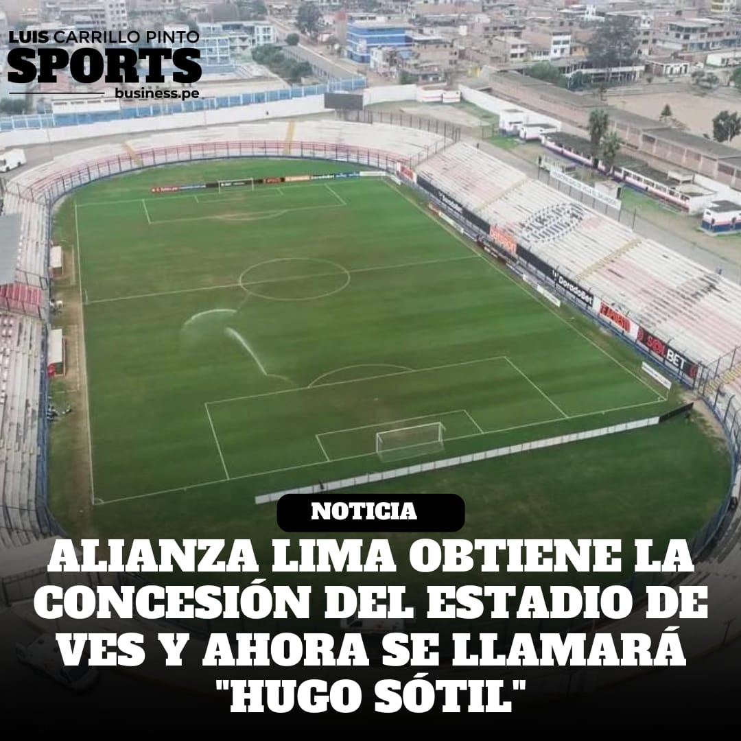 lcarrillopinto's tweet photo. 🏟️Alianza Lima ha llegado  a un acuerdo con la  Municipalidad de Villa el Salvador para la concesión del estadio "Iván Elías Moreno", antes en manos del Deportivo Municipal. El acuerdo es por tres años empezando desde junio y el club blanquiazul se compromete a realizar una inversión cercana al millón de soles para realizar mejoras en el recinto con capacidad para 13,773  espectadores. En este estadio los íntimos disputarás sus partidos de la Liga Femenina y Liga 3, además realizarán los entrenamientos de sus distintas divisiones. La concesión incluye la explotación publicitaria. 
Los demás clubes (Liga 1, Liga 3 o Liga Fem) podrán seguir utilizando este estadio para jugar sus partidos pero deberán alquilarlo  directamente a la Municipalidad en días que Alianza no lo haya separado. Por último, el estadio será pintado con los colores azul y blanco de Alianza Lima y llevará el nombre de "Hugo Sotil", quien fue ídolo tanto de Alianza Lima como de Deportivo Municipal.