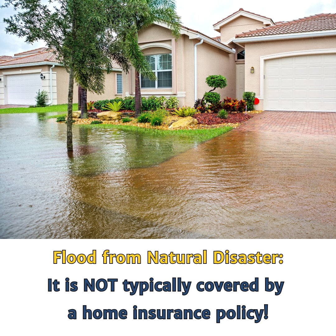 scdoi's tweet photo. Did you know that home insurance typically doesn't cover flood damage? Many people only realize this AFTER a disaster. The solution? A flood insurance policy from the National Flood Insurance Program or from private insurers. Talk to your insurance agent to understand your risks. https://t.co/yPRBqnl0eK