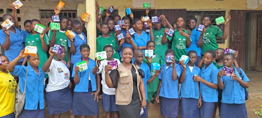AmefFoundation's tweet photo. At AMEF, we stand together #foraperiodfriendlyworld.
From distribution of sanitary pads in underserved school communities to mass senstization on menstrual health and even recognized with menstrual hygiene champion award.
we remain committed to #aperiodfriendlyworld #MHDay2025 https://t.co/0OcMB2AC93