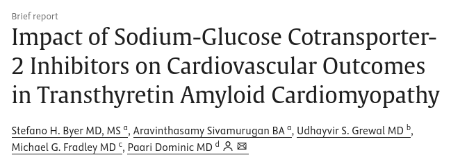 Penn Cardiology (@penncardiology) on Twitter photo A recent study by <a href="/Dr_Mike_Fradley/">Mike Fradley, MD</a> 🩺 et al. supports the use of SGLT2 inhibitors 💉 in transthyretin amyloid #cardiomyopathy, showing reduced HF exacerbations.
Learn more 👉 spr.ly/6011Nx3ol
#heartfailure A recent study by <a href="/Dr_Mike_Fradley/">Mike Fradley, MD</a> 🩺 et al. supports the use of SGLT2 inhibitors 💉 in transthyretin amyloid #cardiomyopathy, showing reduced HF exacerbations.
Learn more 👉 spr.ly/6011Nx3ol
#heartfailure