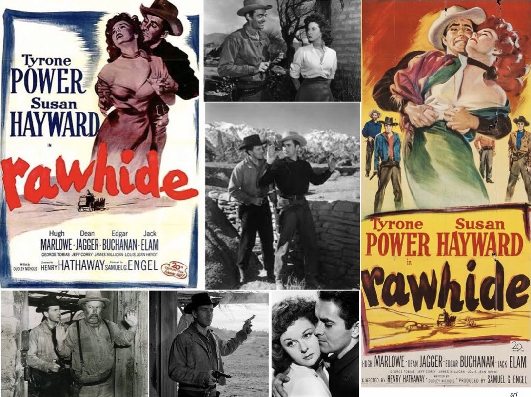 SaveRedlandLibr's tweet photo. 3pm TODAY on @TalkingPicsTV #SaddleUp
The 1951 #Western film🎥 “Rawhide” directed by #HenryHathaway from a screenplay by #DudleyNichols
🌟#TyronePower #SusanHayward #EdgarBuchanan #HughMarlowe #JackElam #GeorgeTobias #DeanJagger #JeffCorey #JamesMillican #LouisJeanHeydt https://t.co/U154Nf12ve