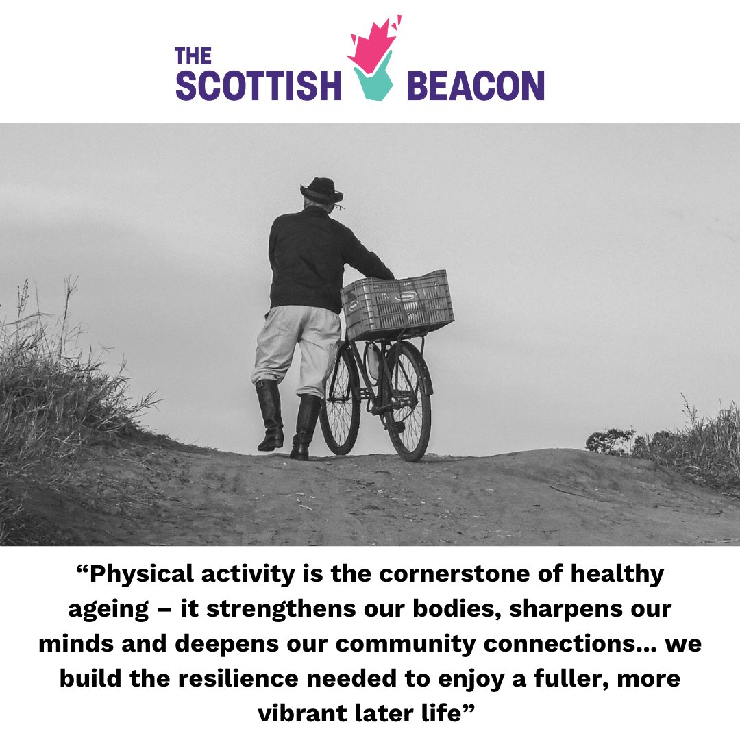 Scottish Beacon (@scottishbeacon) on Twitter photo With an ageing population, people are living longer but not necessarily living longer in good health.
Age Scotland’s latest campaign Act Now, Age Better stresses that with the right choices in midlife, we can help ourselves to maintain a healthier later life. With an ageing population, people are living longer but not necessarily living longer in good health.
Age Scotland’s latest campaign Act Now, Age Better stresses that with the right choices in midlife, we can help ourselves to maintain a healthier later life.
