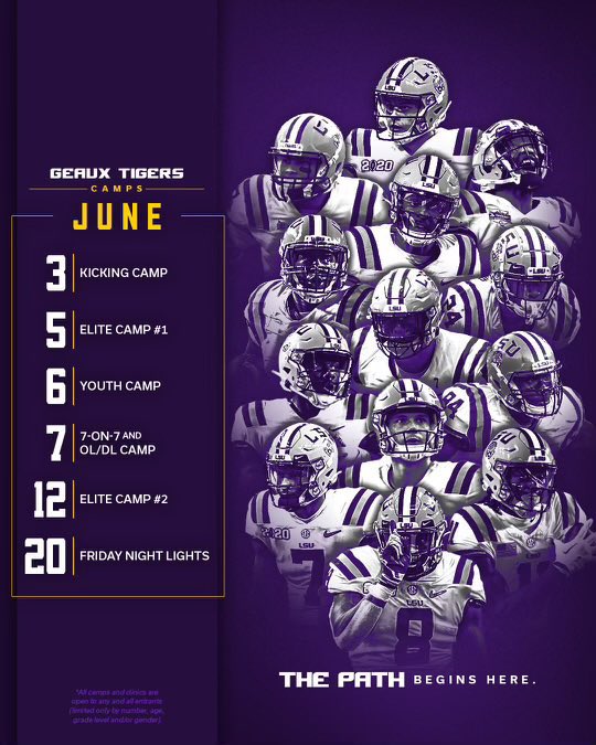 Thanks <a href="/LSUfootball/">LSU Football</a> for the invite.
<a href="/Coach_Hank_/">Coach Hank</a> <a href="/HallTechSports1/">Hall-Tech Sports</a> <a href="/ScoutFball/">Larry Rudolph</a> <a href="/BibbCoFootball/">Bibb County Football</a> <a href="/DownSouthFb1/">Down South</a> <a href="/AL_Recruiting/">AL Recruiting</a> <a href="/One11Recruiting/">One11 Recruiting</a> <a href="/ExpoRecruits/">Expo Recruits</a> <a href="/PrepRedzoneAL/">Prep Redzone Alabama</a> #AGTG