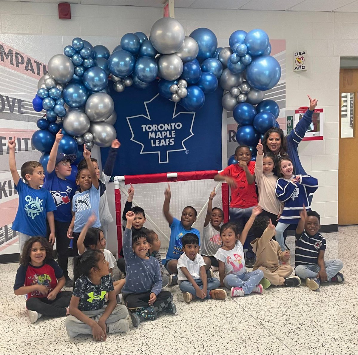 StRaphaeldpcdsb's tweet image. Although the #TorontoMapleLeafs didn’t make it to the #NHL playoff finals, we are still proud of them. Here’s a throwback to our Leafs Day celebration.